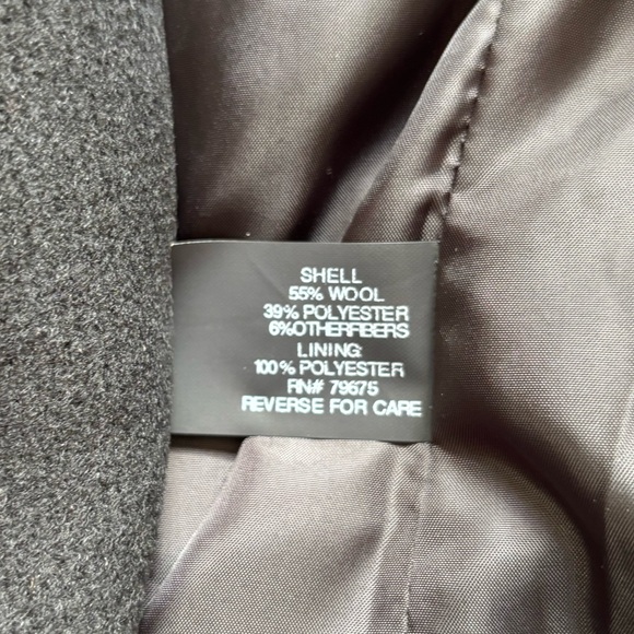 Michael Kors Black Wool Blend Coat With Removable Hood - Picture 8 of 8